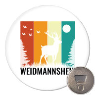 Magnet Weidmannsheil Hirsch Wald 59mm Kühlschrankmagnet