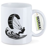 Kaffeetasse Kitesurfen Silhouette 330ml