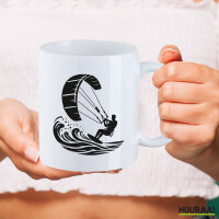Kaffeetasse Kitesurfen Silhouette 330ml