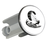 Waschbeckenstöpsel Kitesurfen Silhouette 4cm...