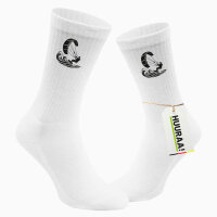 Unisex Socken Kitesurfen Silhouette Größe 37/46 White Motiv Tennissocken