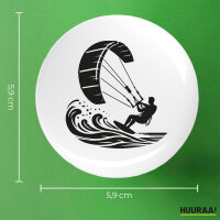 Button Kitesurfen Silhouette