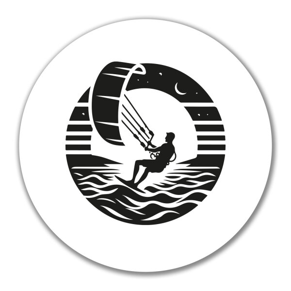 Aufkleber Kite Board Kitesurfing 10cm