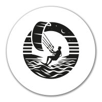 Aufkleber Kite Board Kitesurfing 10cm
