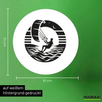 Aufkleber Kite Board Kitesurfing 10cm
