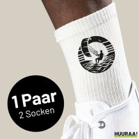 Unisex Socken Kite Board Kitesurfing Größe 37/46 White Motiv Tennissocken