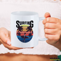 Kaffeetasse Surfing Beach Sunset 330ml