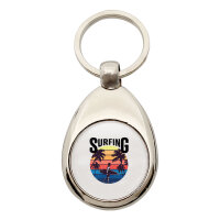 Schlüsselanhänger Surfing Beach Sunset