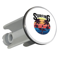 Waschbeckenstöpsel Surfing Beach Sunset 4cm...