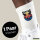 Unisex Socken Surfing Beach Sunset Größe 37/46 White Motiv Tennissocken