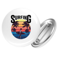 Button Surfing Beach Sunset