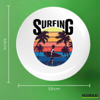 Button Surfing Beach Sunset