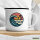 Emaille Tasse Beach Strand Welle 300ml Vintage Emaille Becher