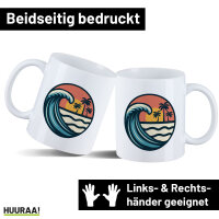 Kaffeetasse Beach Strand Welle 330ml