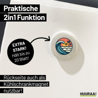 Magnet Beach Strand Welle 59mm Kühlschrankmagnet