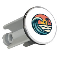 Waschbeckenstöpsel Beach Strand Welle 4cm