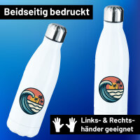Edelstahl-Trinkflasche Beach Strand Welle 500ml Wasserflasche