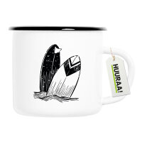 Emaille Tasse Surfboard Board 300ml Vintage Emaille Becher