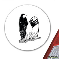 Aufkleber Surfboard Board 10cm