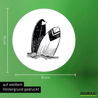 Aufkleber Surfboard Board 10cm