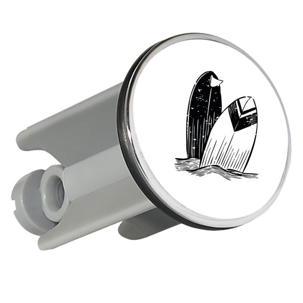 Waschbeckenstöpsel Surfboard Board 4cm