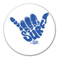 Aufkleber Hang Loose Surf Aloha 10cm