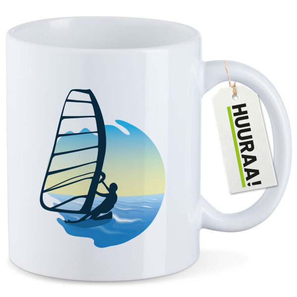 Kaffeetasse Windsurfer Surfen 330ml