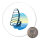 Magnet Windsurfer Surfen 59mm Kühlschrankmagnet