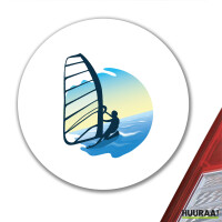 Aufkleber Windsurfer Surfen 10cm
