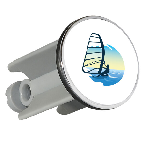 Waschbeckenstöpsel Windsurfer Surfen 4cm Abflussstopfen