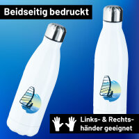 Trinkflasche Windsurfer Surfen 500ml Edelstahl Wasserflasche