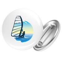 Button Windsurfer Surfen rund