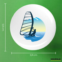 Button Windsurfer Surfen