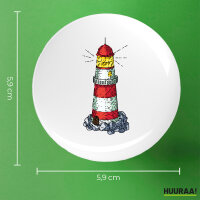 Button Leuchtturm Lighthouse