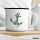 Emaille Tasse Anker Anchor 300ml Vintage Emaille Becher
