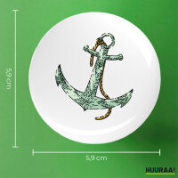 Button Anker Anchor rund