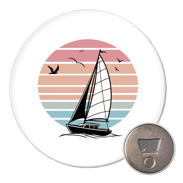 Magnet Segelboot segeln 59mm Kühlschrankmagnet