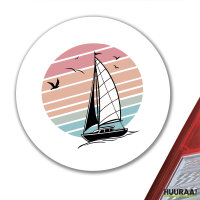 Aufkleber Segelboot segeln 10cm