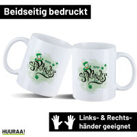 Kaffeetasse Happy St. Patrick’s Day Zylinder 330ml