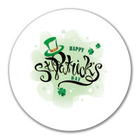 Aufkleber Happy St. Patrick’s Day Zylinder 10cm