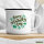 Emaille Tasse St. Patrick’s Day Kleeblatt 300ml Vintage Emaille Becher