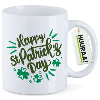 Kaffeetasse St. Patrick’s Day Kleeblatt 330ml