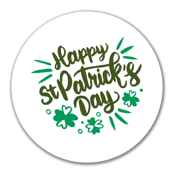 Aufkleber St. Patrick’s Day Kleeblatt 10cm