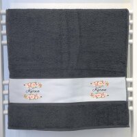 Handtuch Kurwa polnisch Blumen 50x100cm