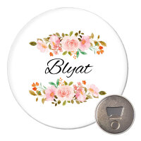 Magnet Blyat russisch Blumen 59mm Kühlschrankmagnet
