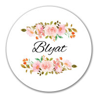 Aufkleber Blyat russisch Blumen 10cm