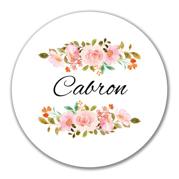 Aufkleber Cabron spanisch Blumen 10cm