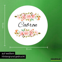 Aufkleber Cabron spanisch Blumen 10cm