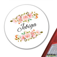 Aufkleber Jebiga Balkan Blumen 10cm