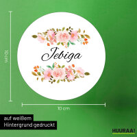 Aufkleber Jebiga Balkan Blumen 10cm